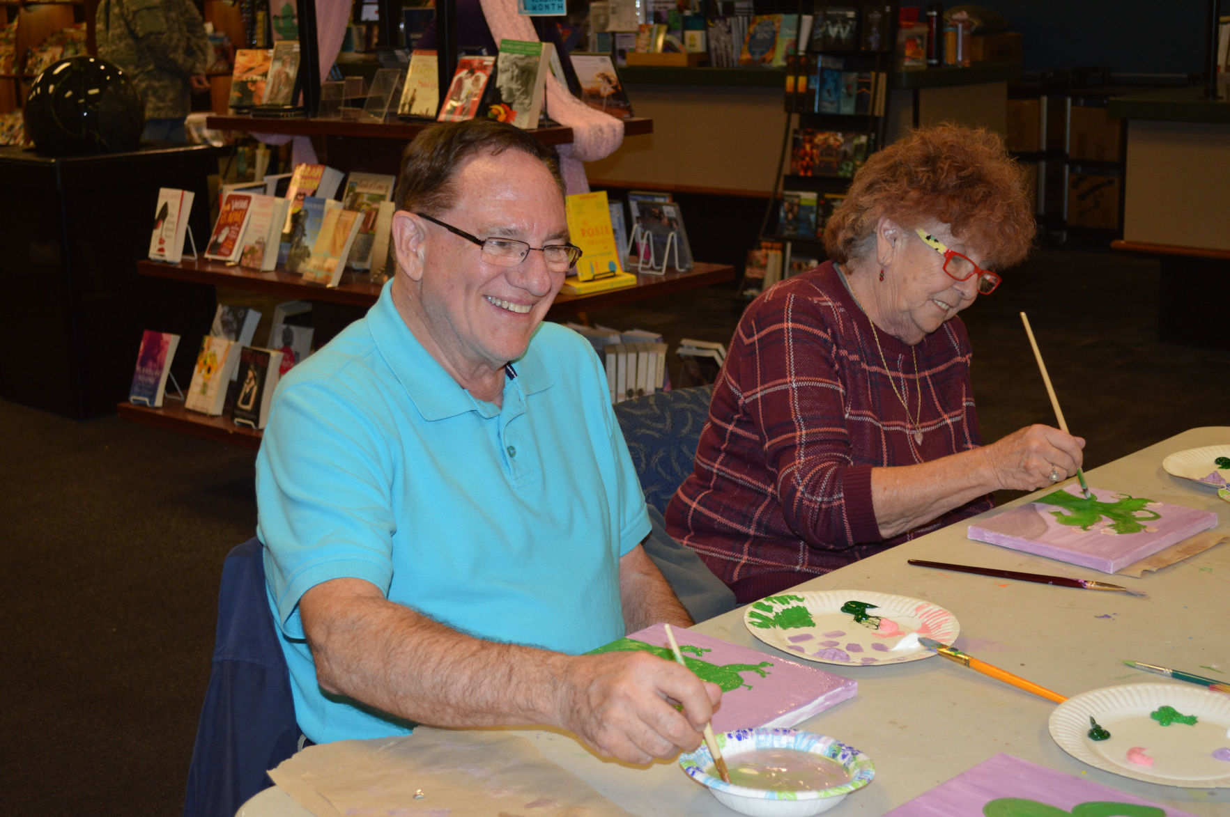 Paint nite at Bookmans offers fun and art for all